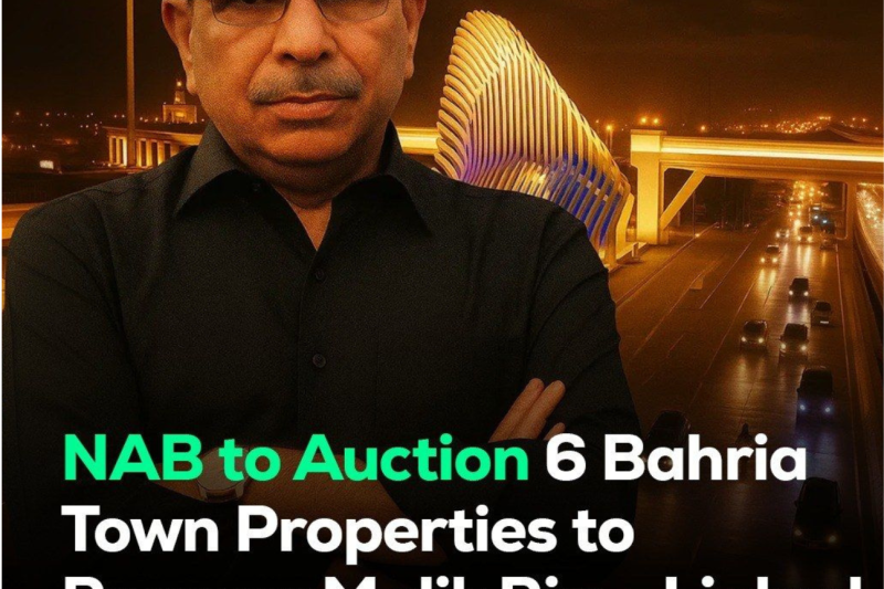 NAB to Auction 6 Bahria Town Properties to Recover Malik Riaz – Linked Default Amount